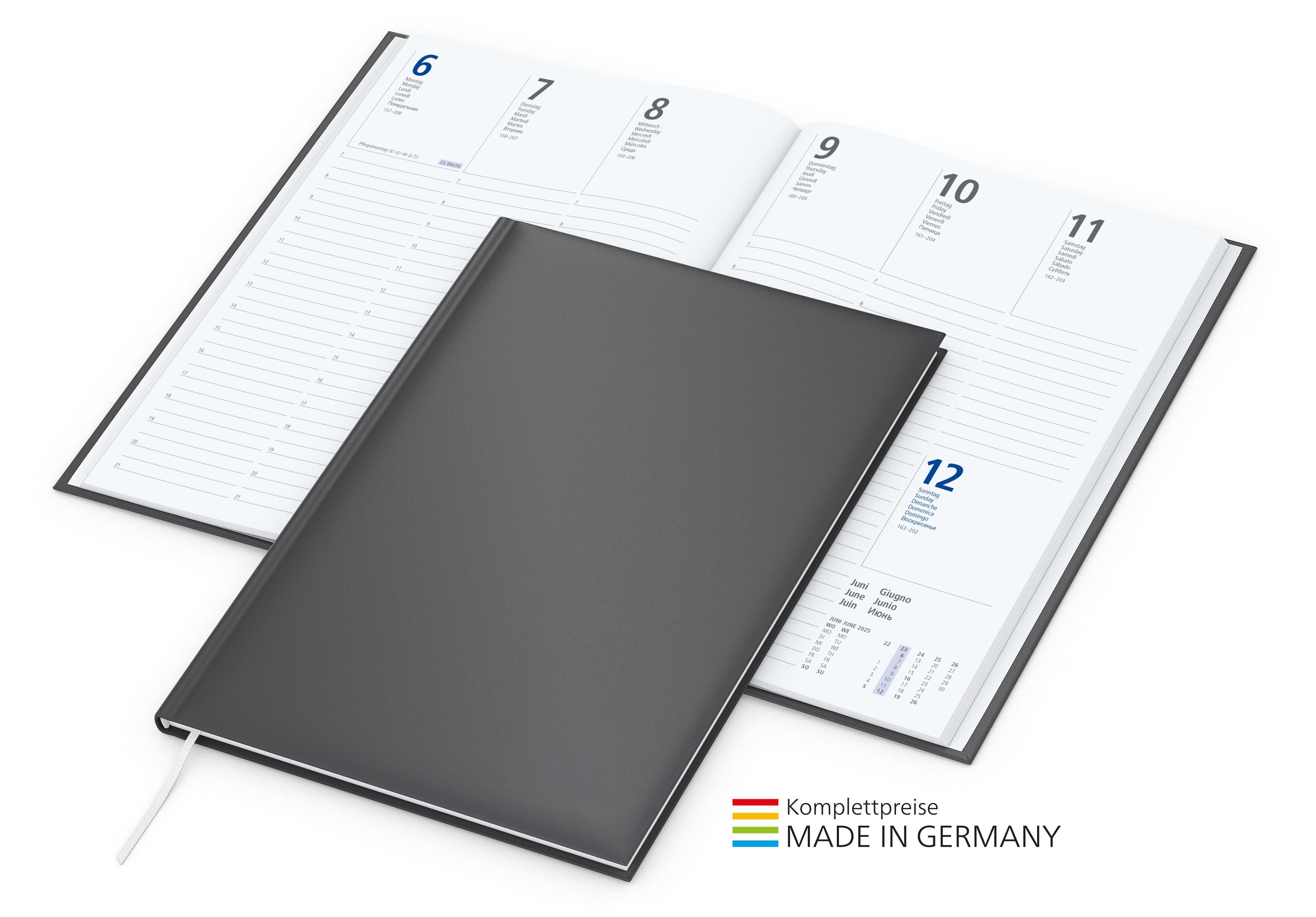 auf dem Vorderdeckel,unten mittig (10,0 x 5,0 cm)