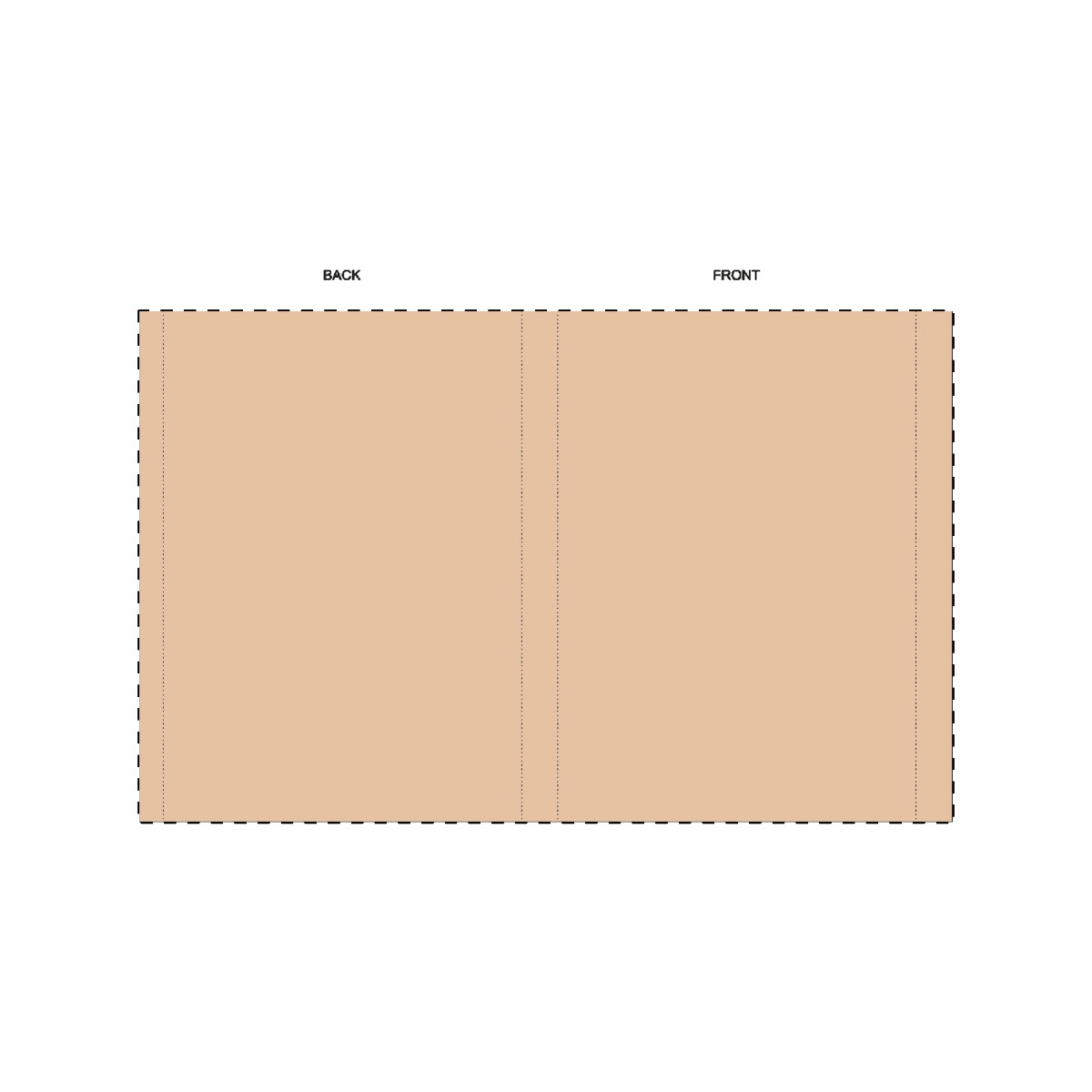 Maßgefertigte Kraft-Papierbanderole (334 x 210 mm)