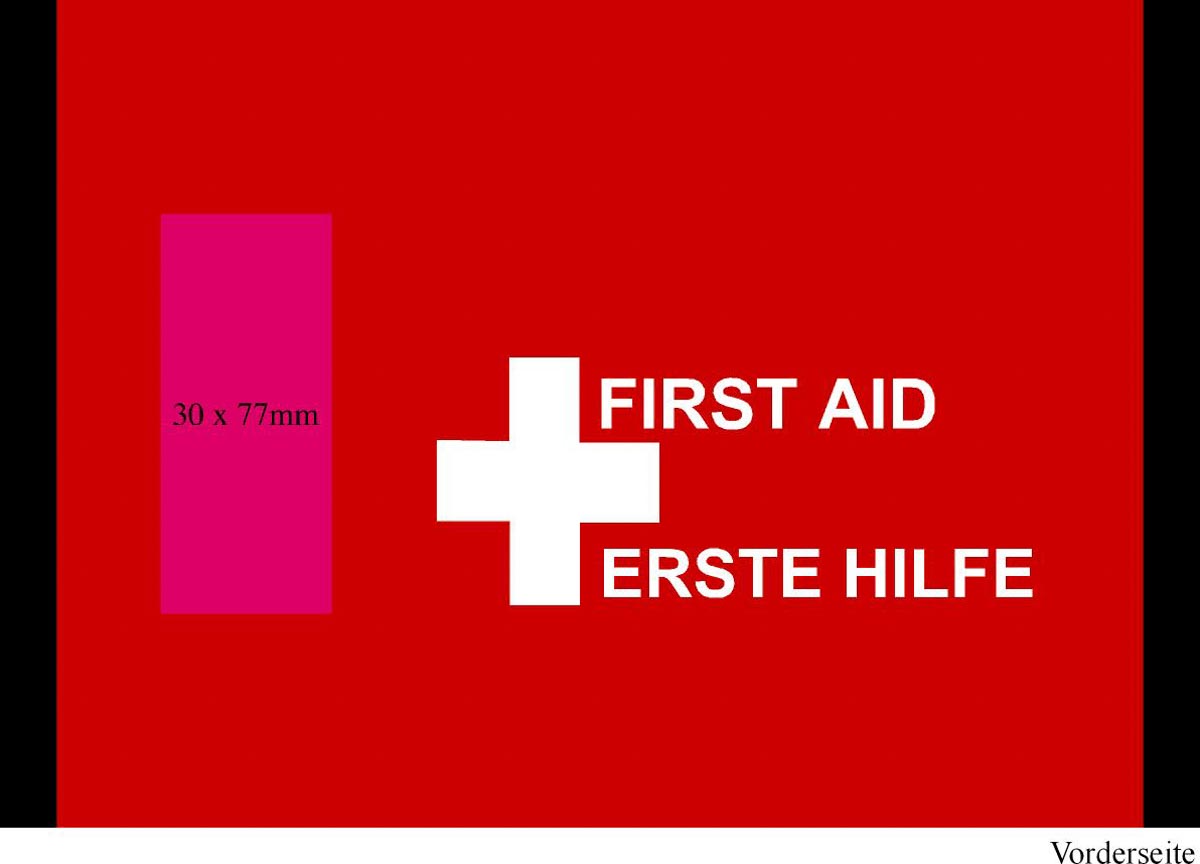 Vorderseite (7x3 cm)