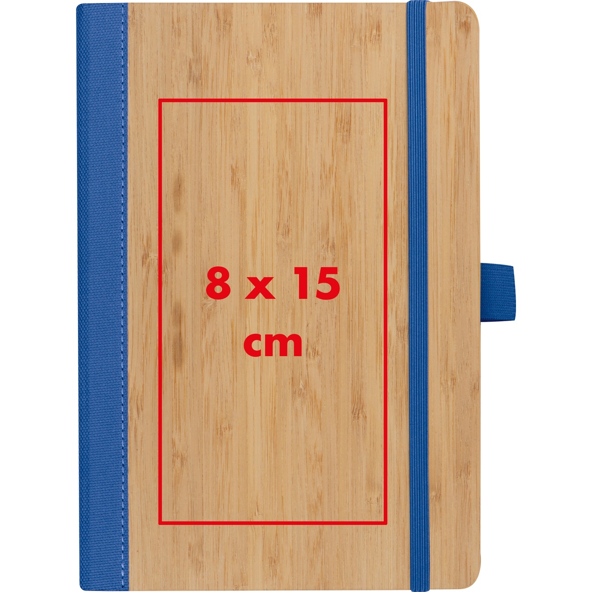 Auf der Vorderseite (8 x 15 cm)