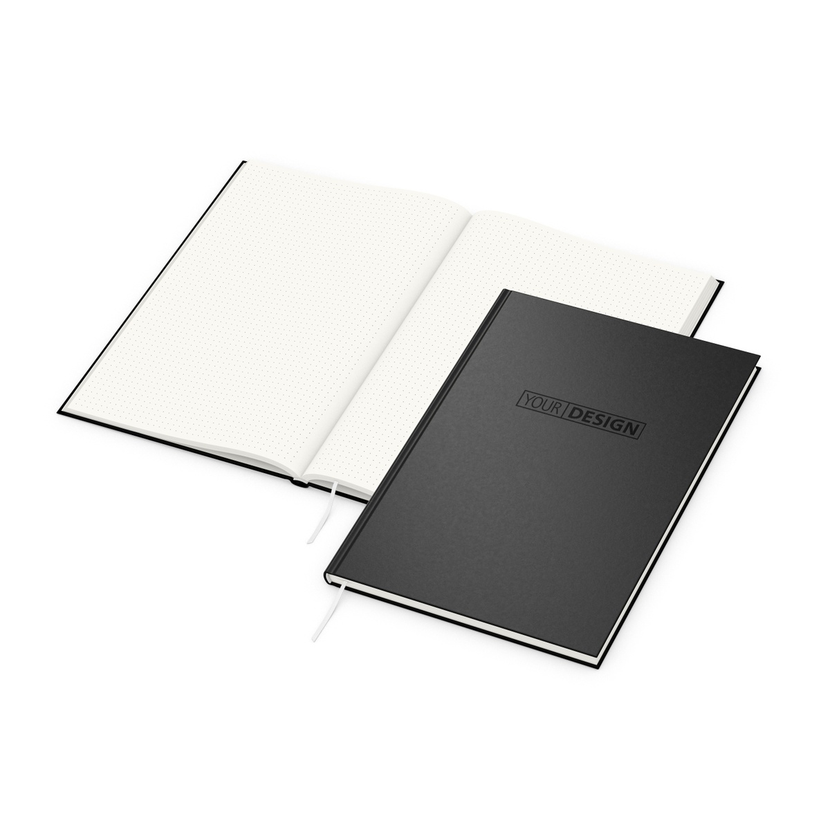 auf dem Einband außen (10 x 5 cm)