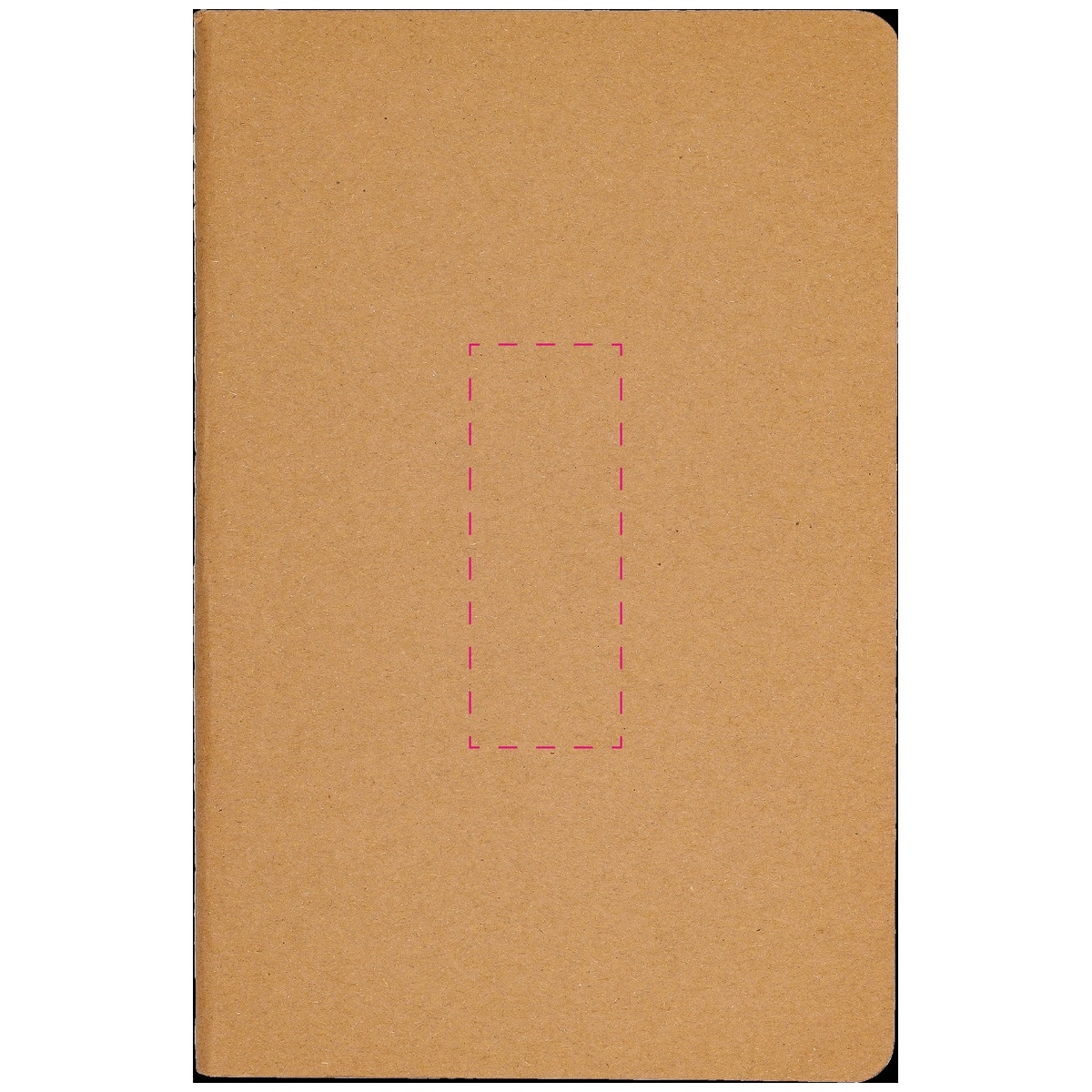 mittig auf Vorderseite (80 x 30 mm)