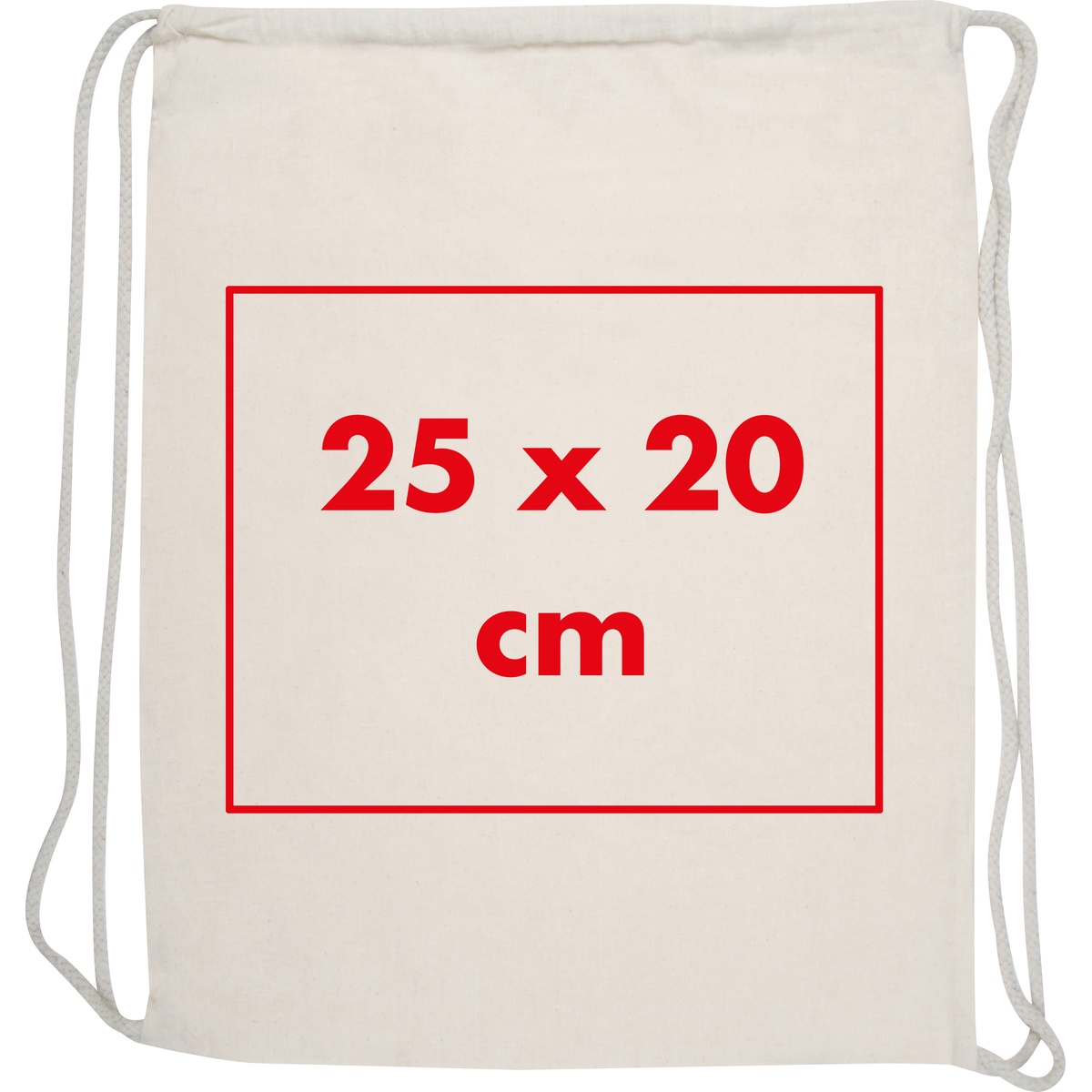 Auf die Tasche/Beutel (25 x 20 cm)