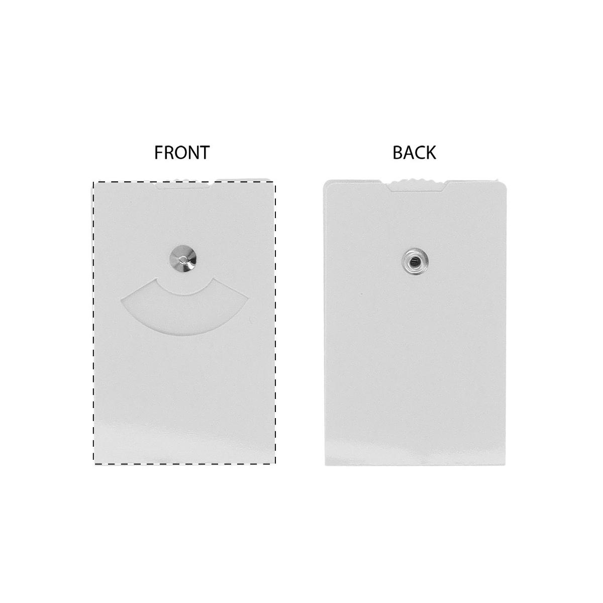 Vorderseite (5,4 x 8,5 cm)