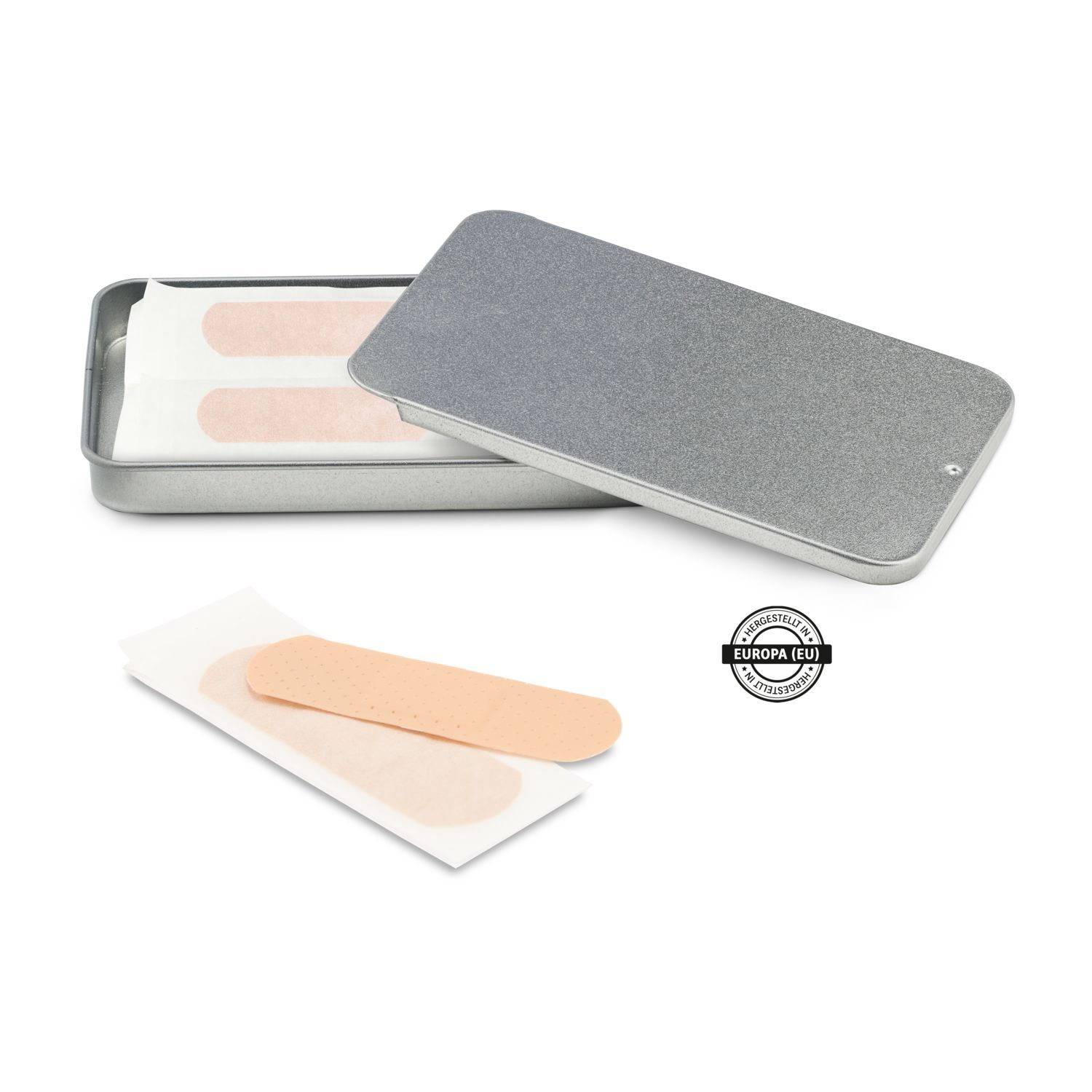 Werbeanbringung auf der Metallbox (max. 8 x 4,5 cm)