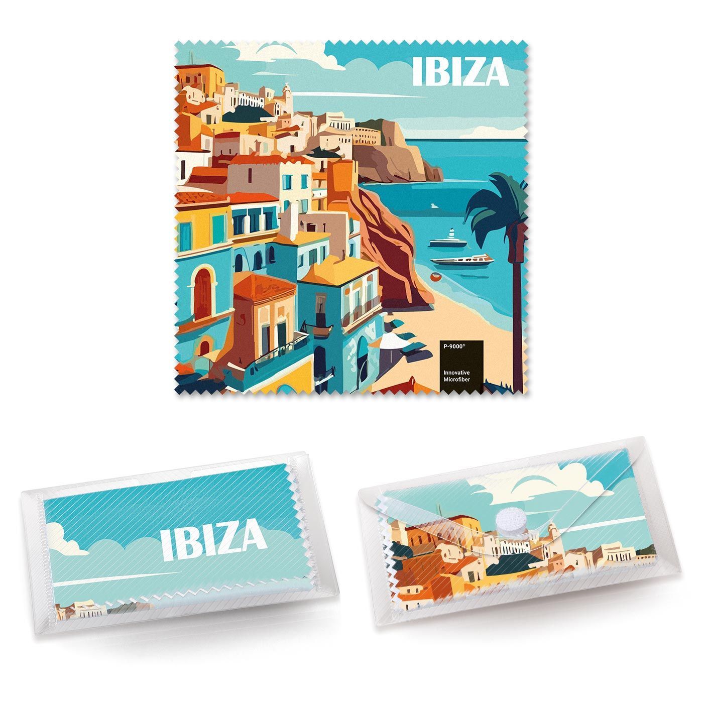 Auf Vorderseite ganzflächig (15 x 15 cm)