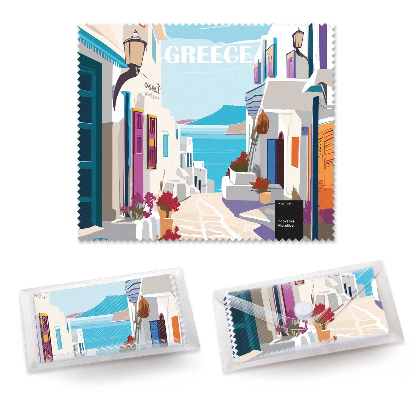 Auf Vorderseite ganzflächig (18 x 15 cm)