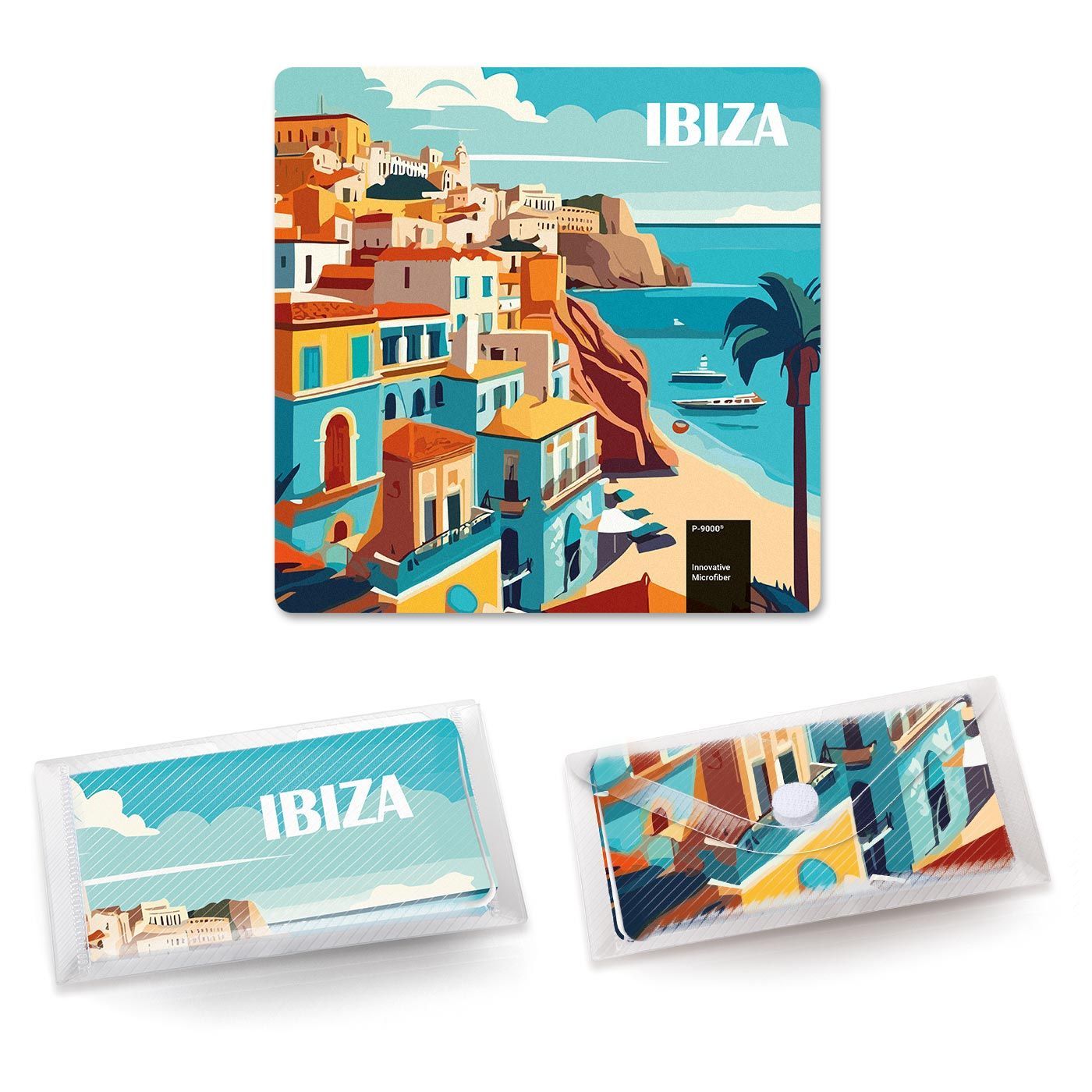 Auf Vorderseite ganzflächig (15 x 15 cm)