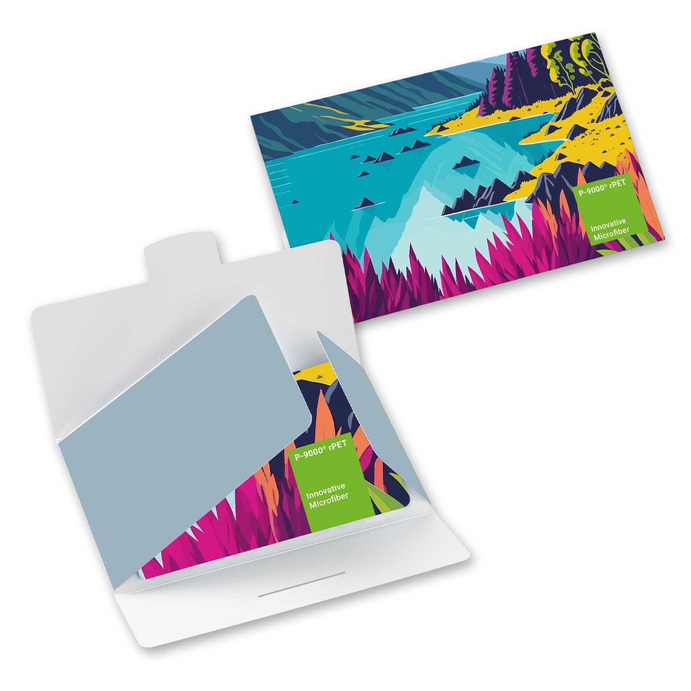 Auf Vorderseite ganzflächig (18 x 15 cm)