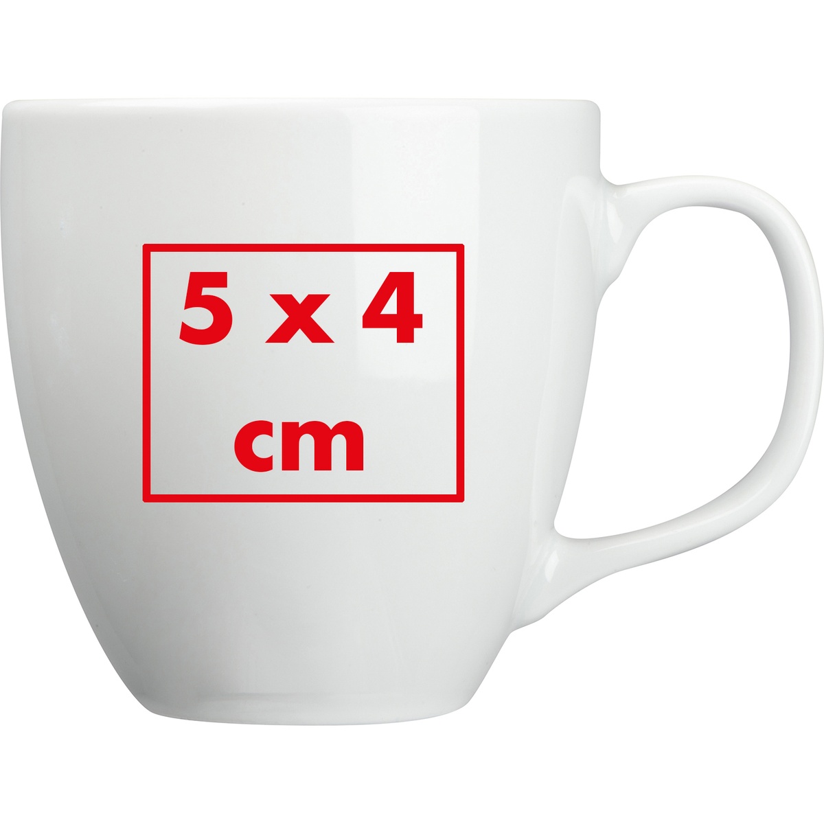 Links vom Henkel (5 x 4 cm)