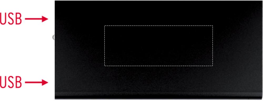 Oberseite (3 x 8 cm)