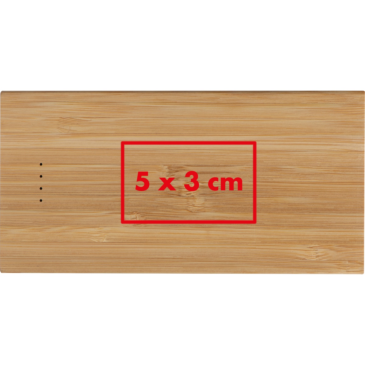 Auf die Powerbank (5 x 3 cm)