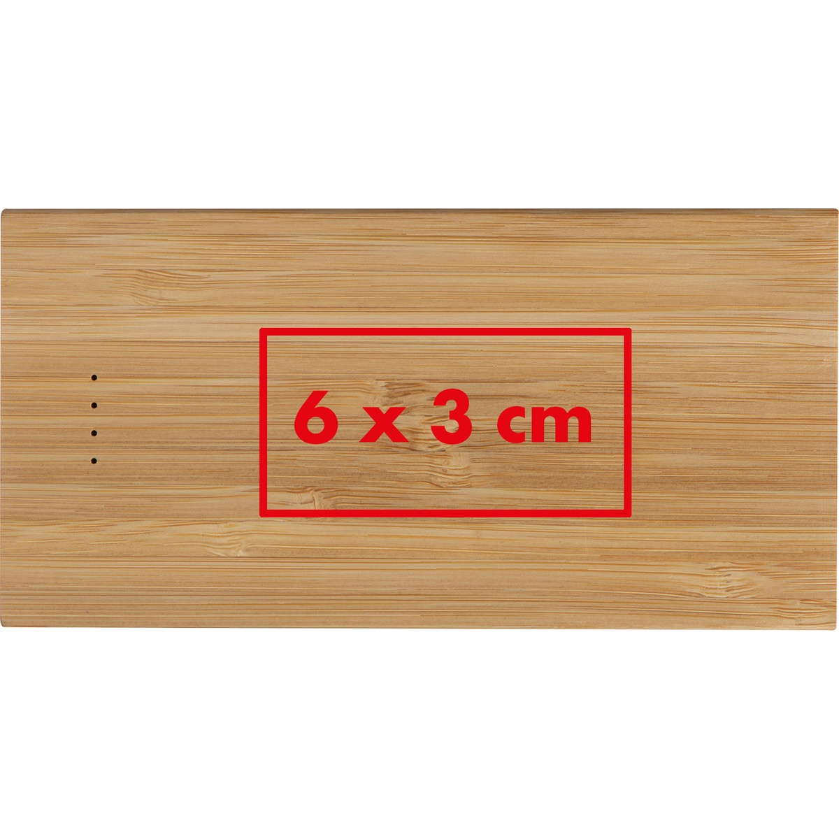 Auf die Powerbank (6 x 3 cm)