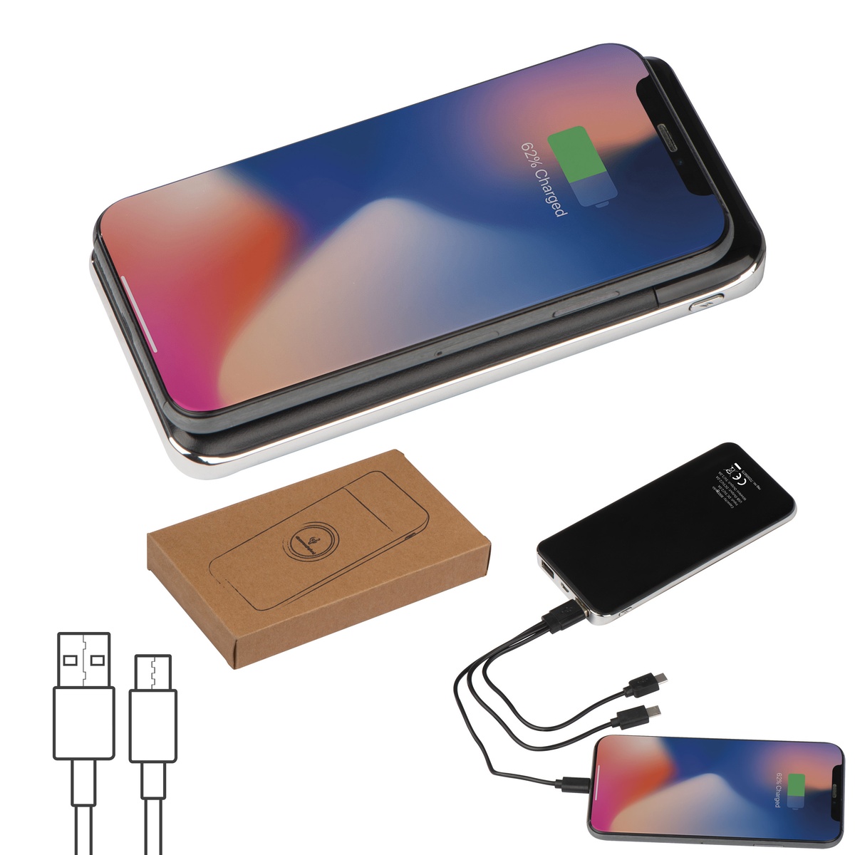 Auf die Powerbank (4 x 3 cm)