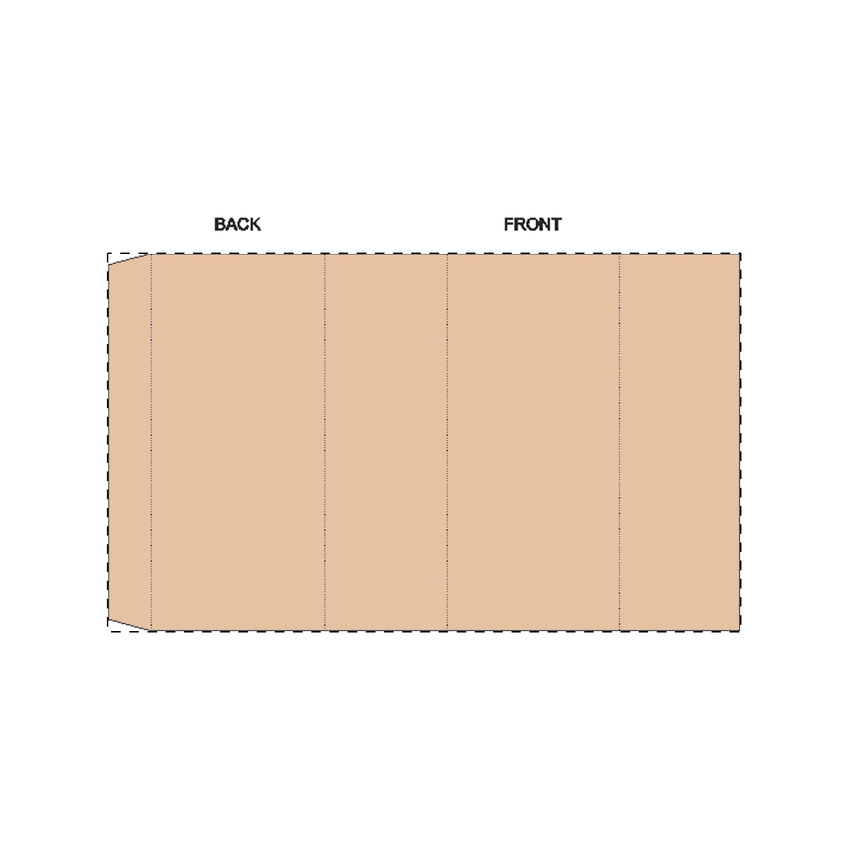 Maßgefertigte Kraft-Papierbanderole (188 x 112 mm)
