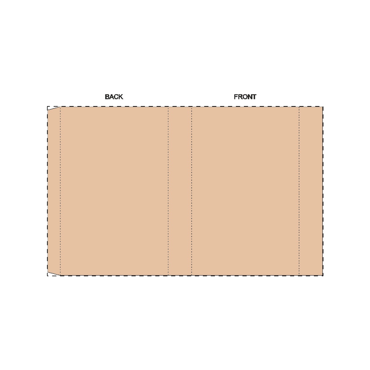 Maßgefertigte Kraft-Papierbanderole (215 x 132 mm)