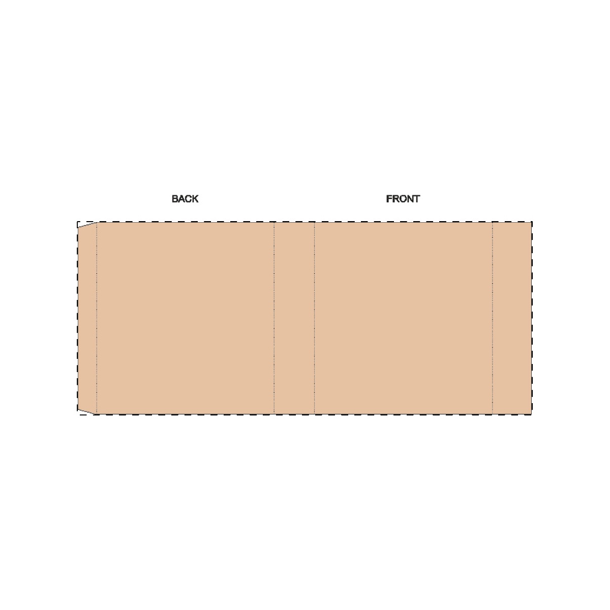 Maßgefertigte Kraft-Papierbanderole (239 x 101 mm)