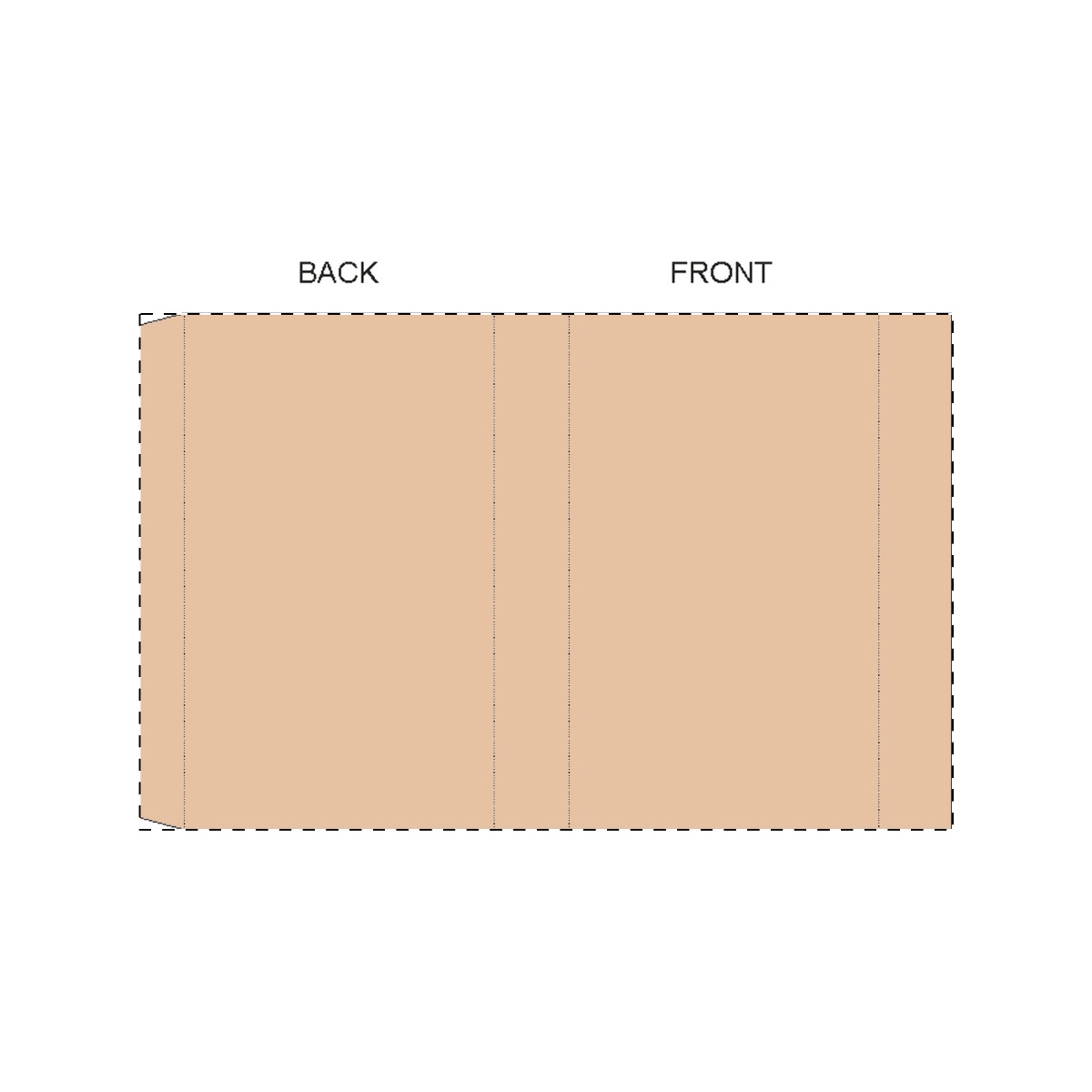 Maßgefertigte Kraft-Papierbanderole (230 x 146 mm)