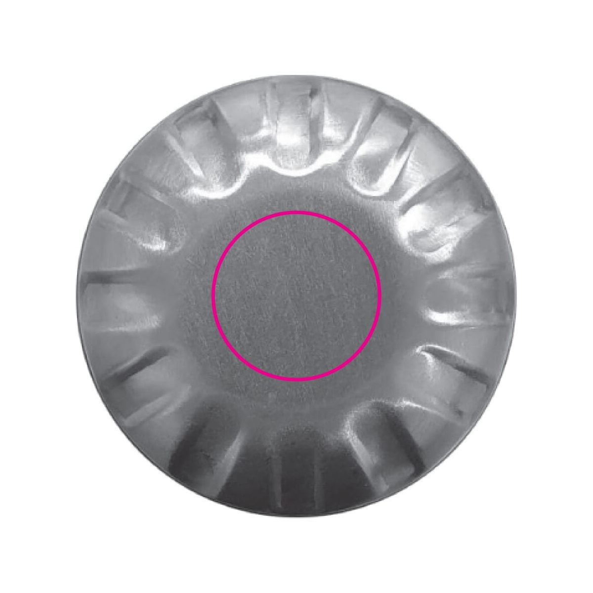 Auf der Kappe (Ø 17 mm)