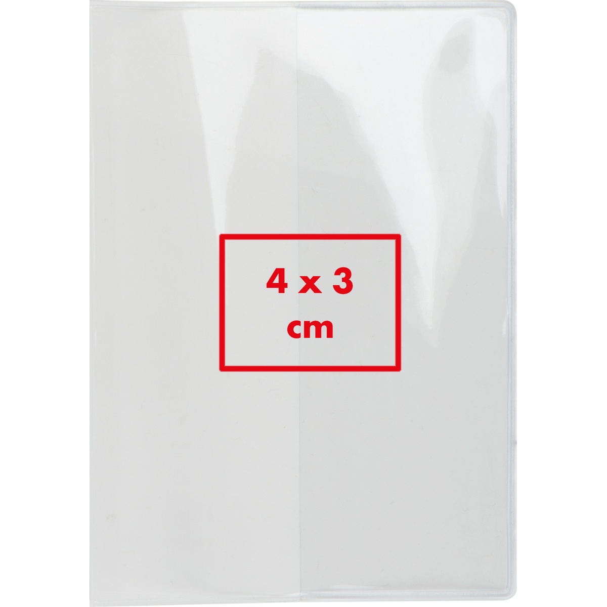 Auf der Vorderseite (4 x 3 cm)