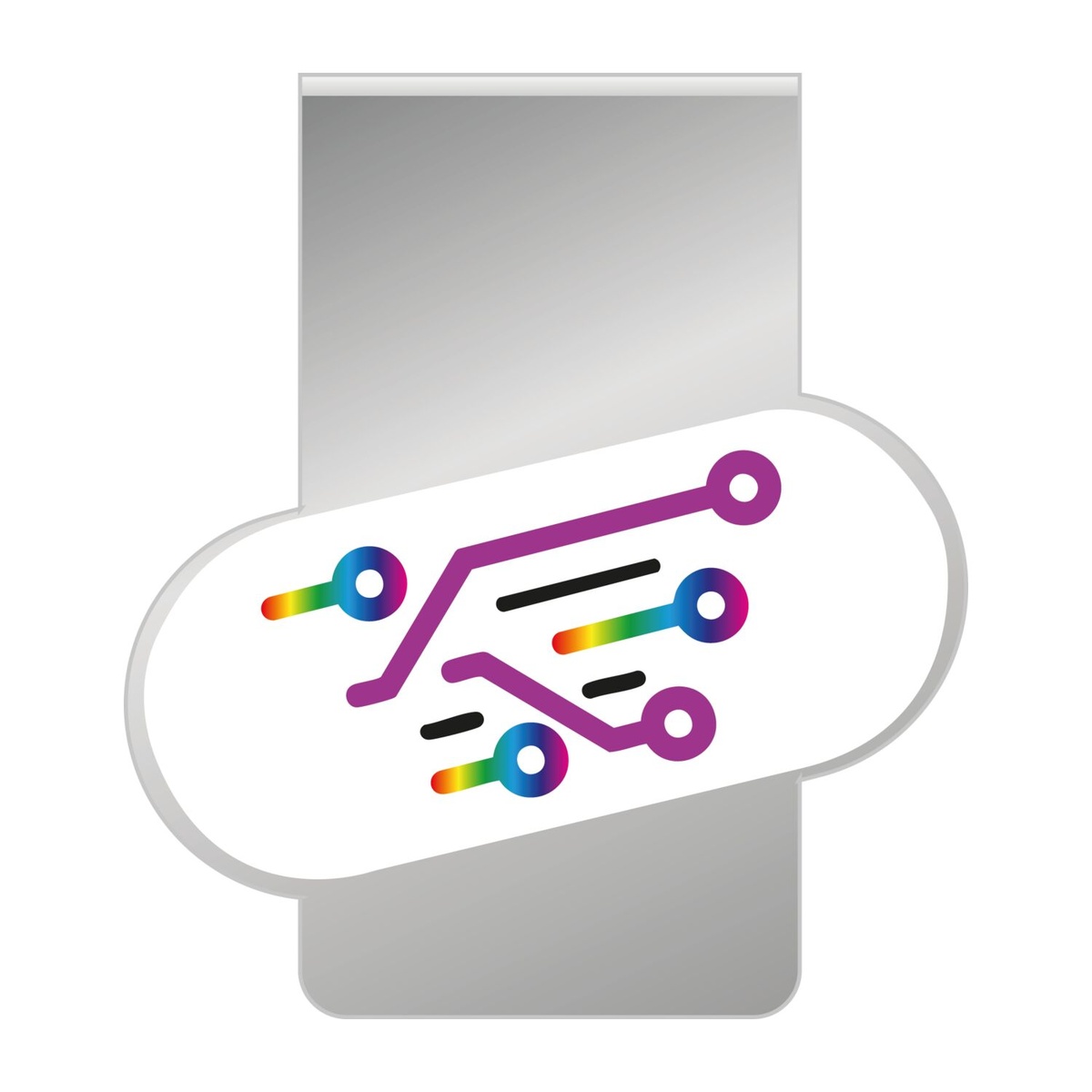 Werbeanbringung auf dem Clip (max. 2,0 x 1,1 cm)