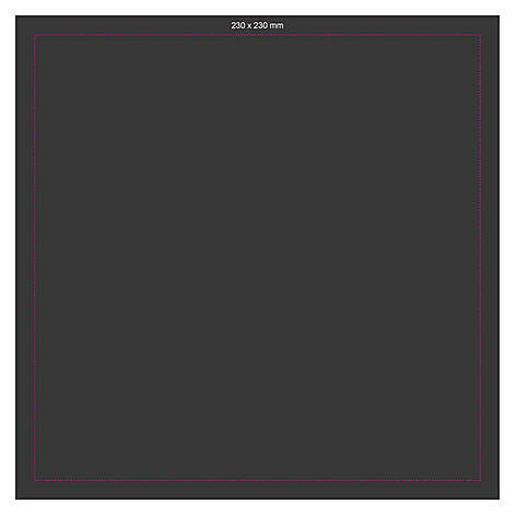 Servierbrett-Oberseite (23 x 23 cm)