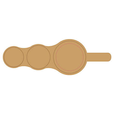Servierbrett-Kreis-Gross (Ø 10 cm)
