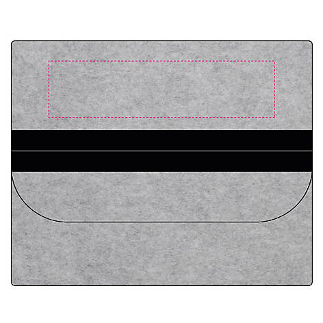 Tasche-Vorderseite-Lasche (12 x 3 cm)