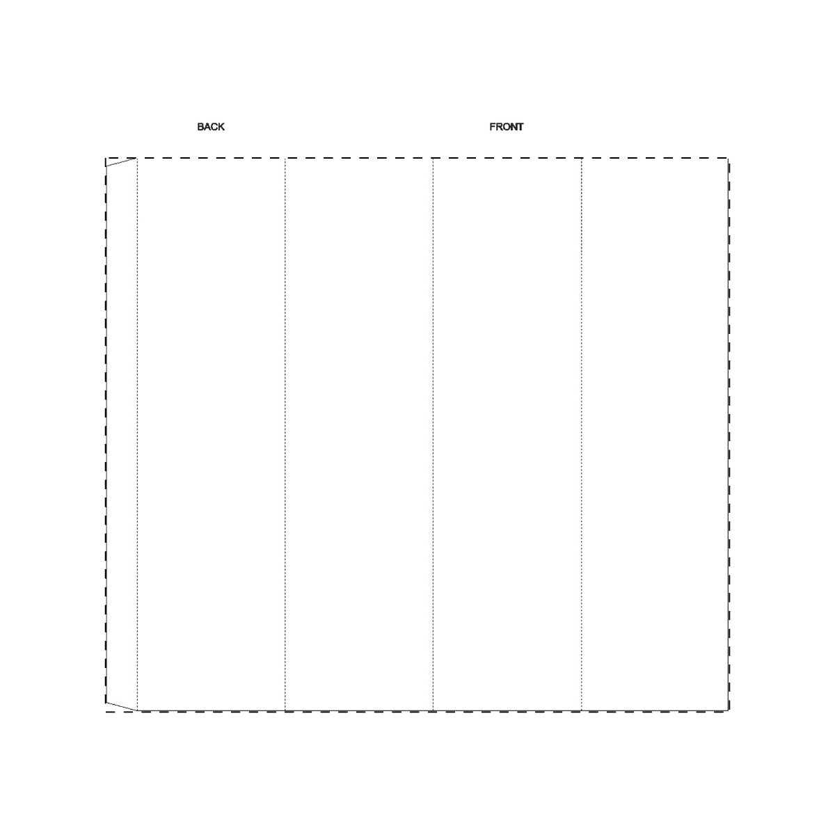 Maßgefertigte Papierbanderole (321 x 285 mm)