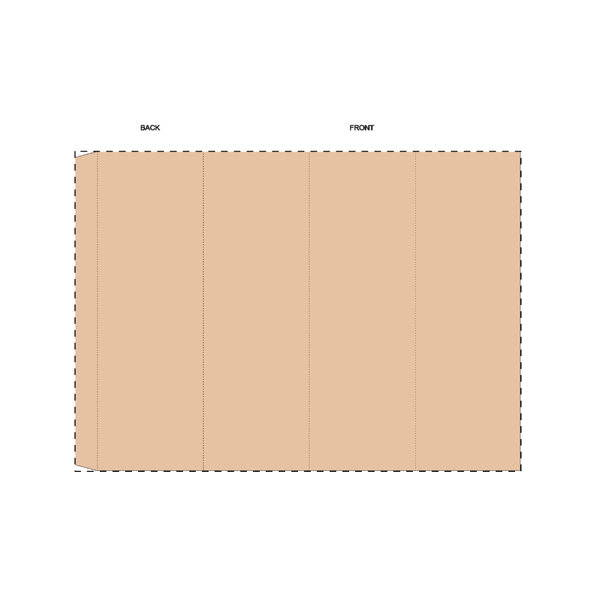 Maßgefertigte Kraft-Papierbanderole (321 x 230 mm)