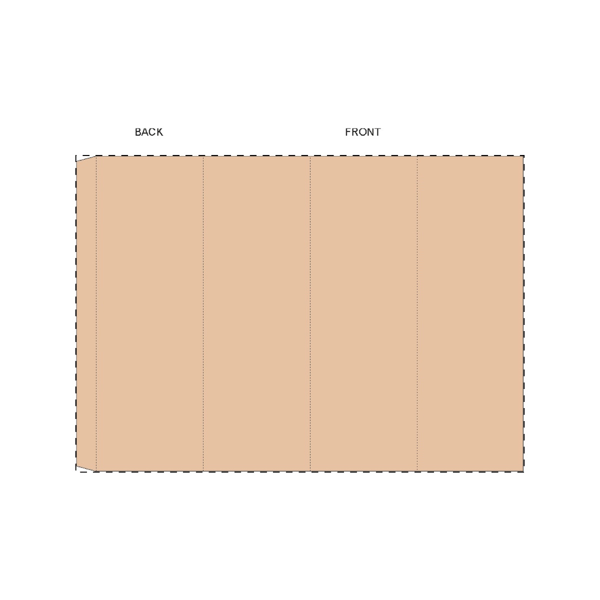 Maßgefertigte Kraft-Papierbanderole (298 x 210 mm)
