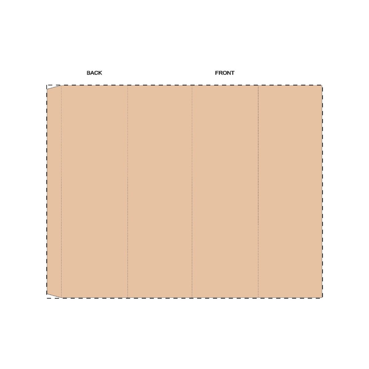 Maßgefertigte Kraft-Papierbanderole (305 x 235 mm)