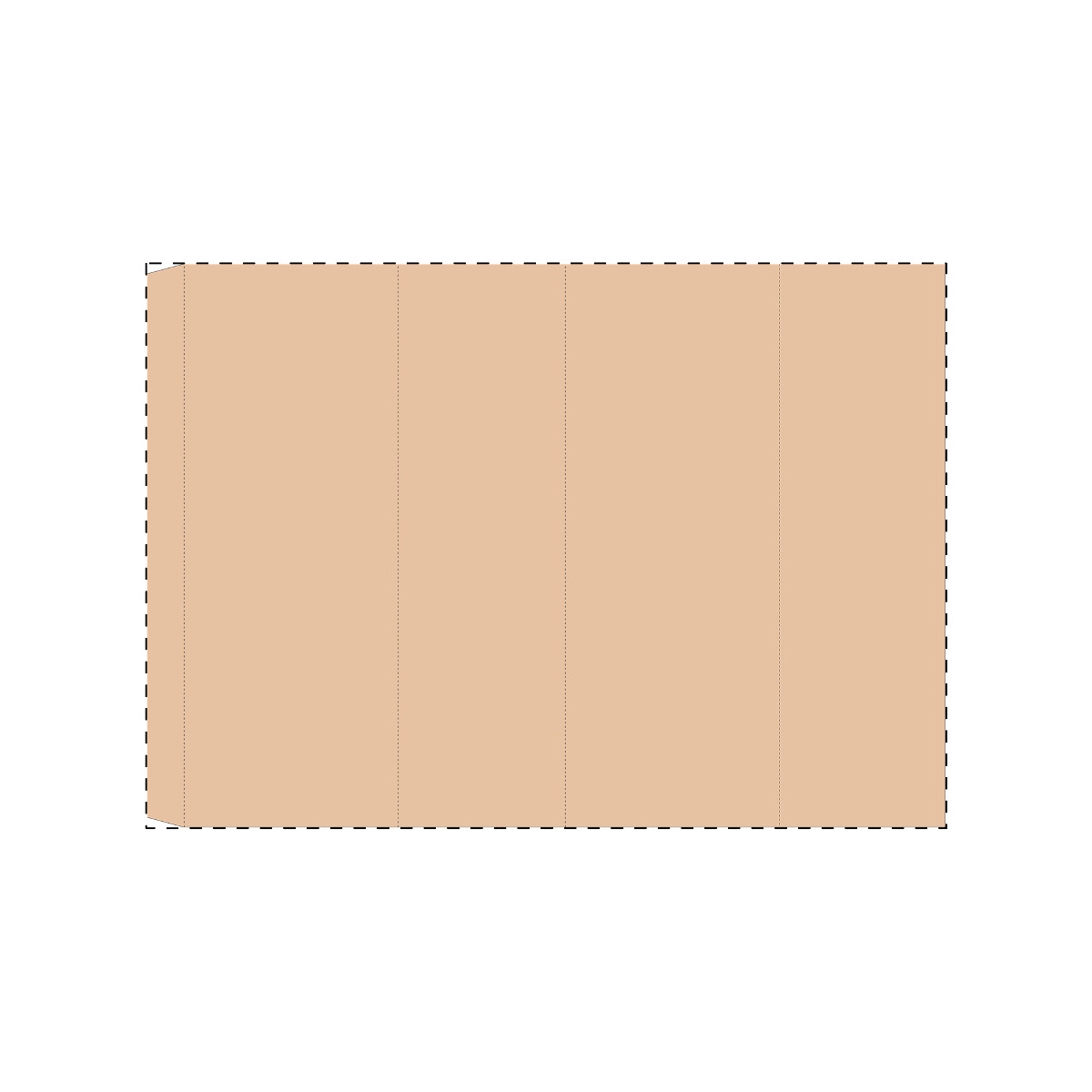 Maßgefertigte Kraft-Papierbanderole (347 x 246 mm)