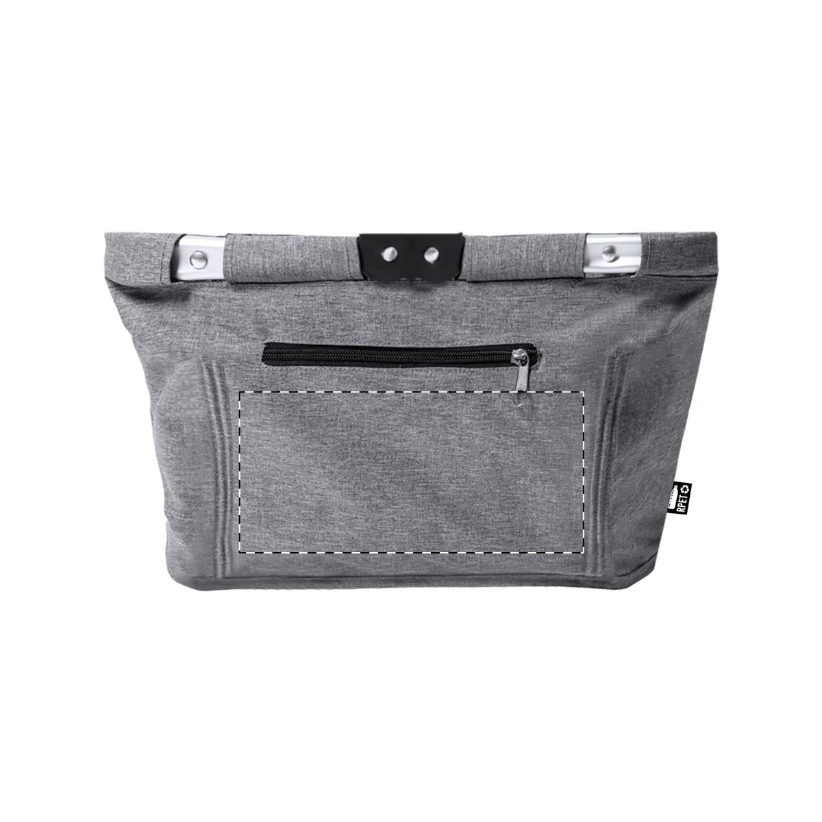 Vorderseite - unterhalb Reißverschluss (180 x 90 mm)