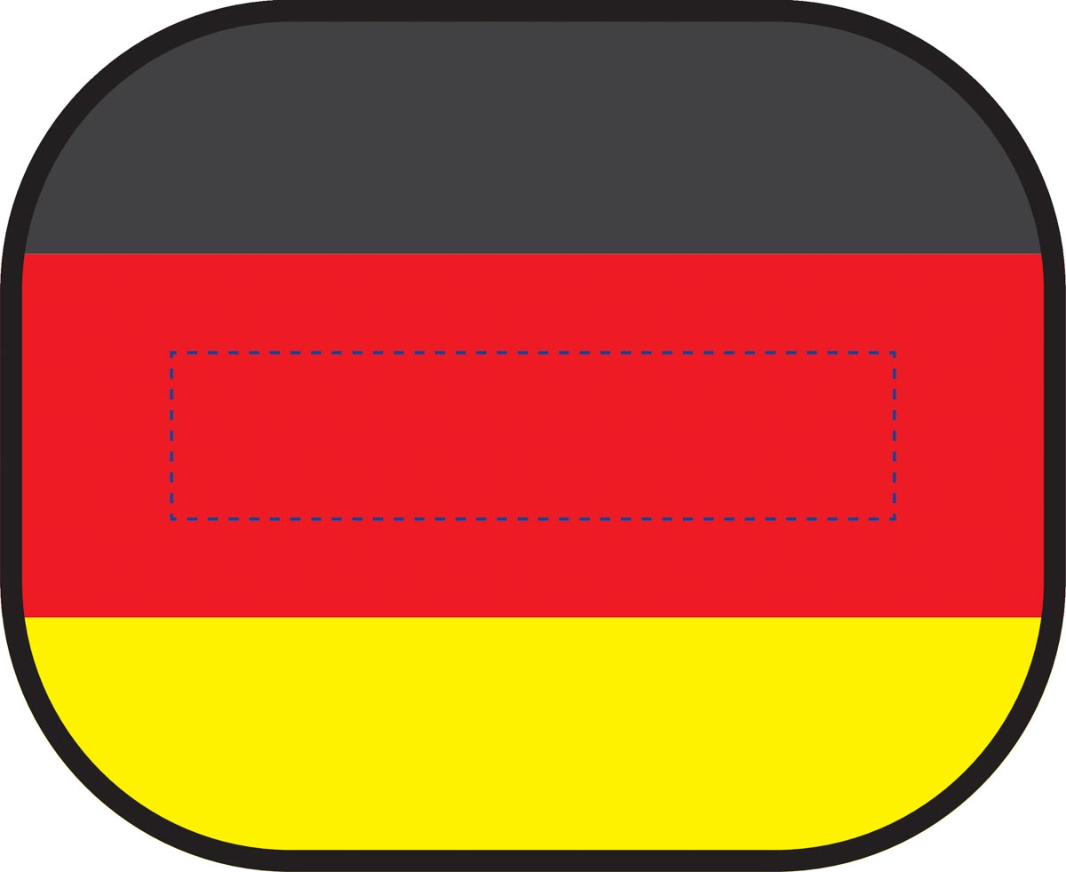 rotes Feld (30x7 cm)