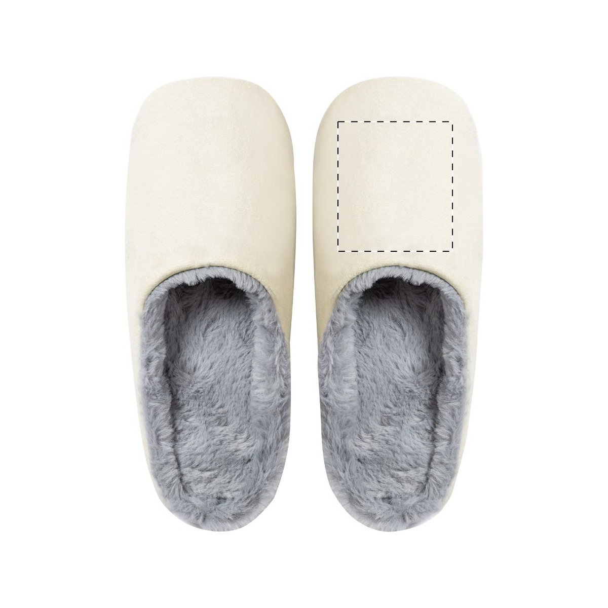 Oberseite - rechter Slipper (40 x 50 mm)