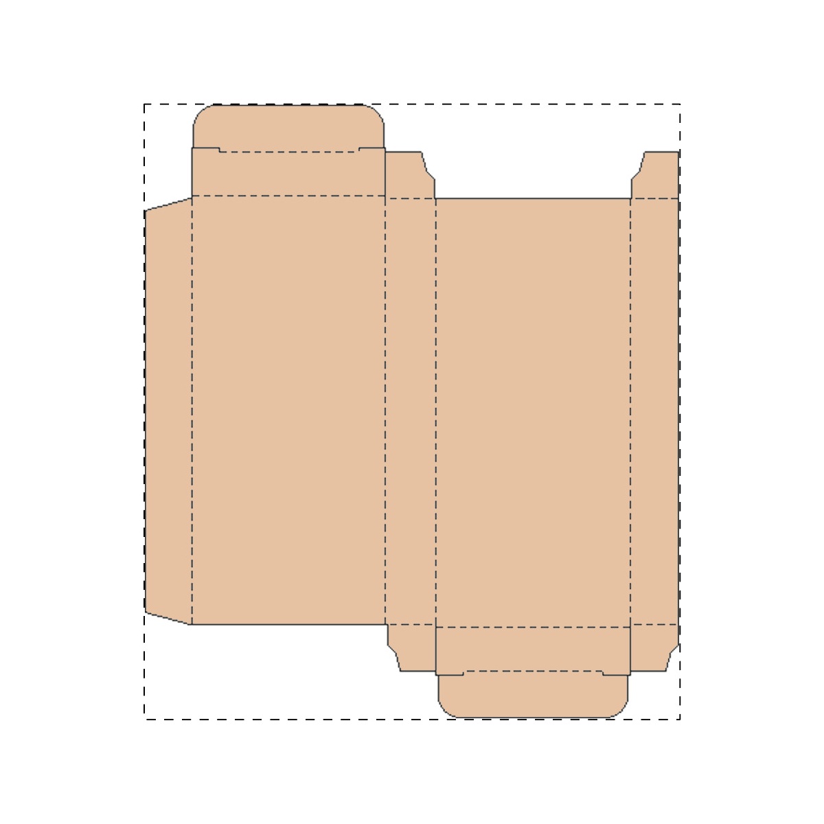Maßgefertigter Kraft-Karton (145 x 156 mm)