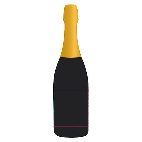 Flasche-Vorderseite (8 x 8,5 cm)