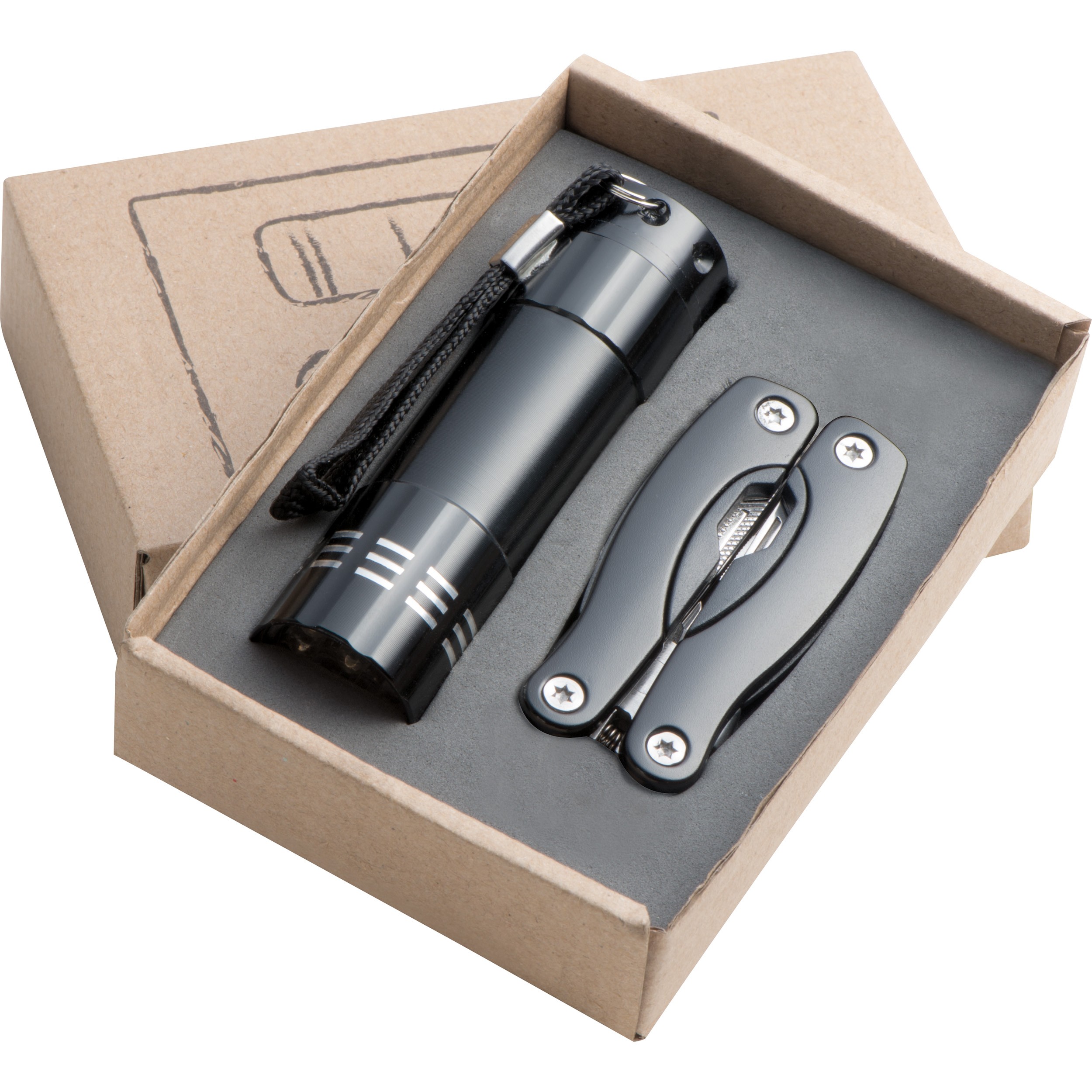 Auf der Taschenlampe (2,5 x 1 cm)