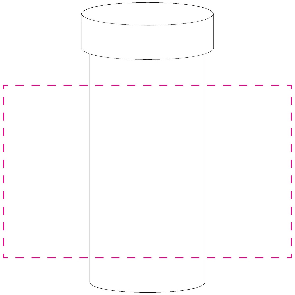 rundum auf Becher (90 x 150 mm)