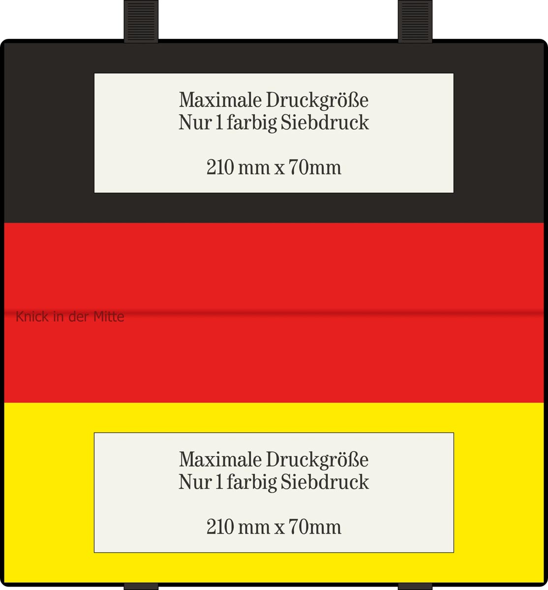 gelbes/schwarzes Feld (21x7 cm)