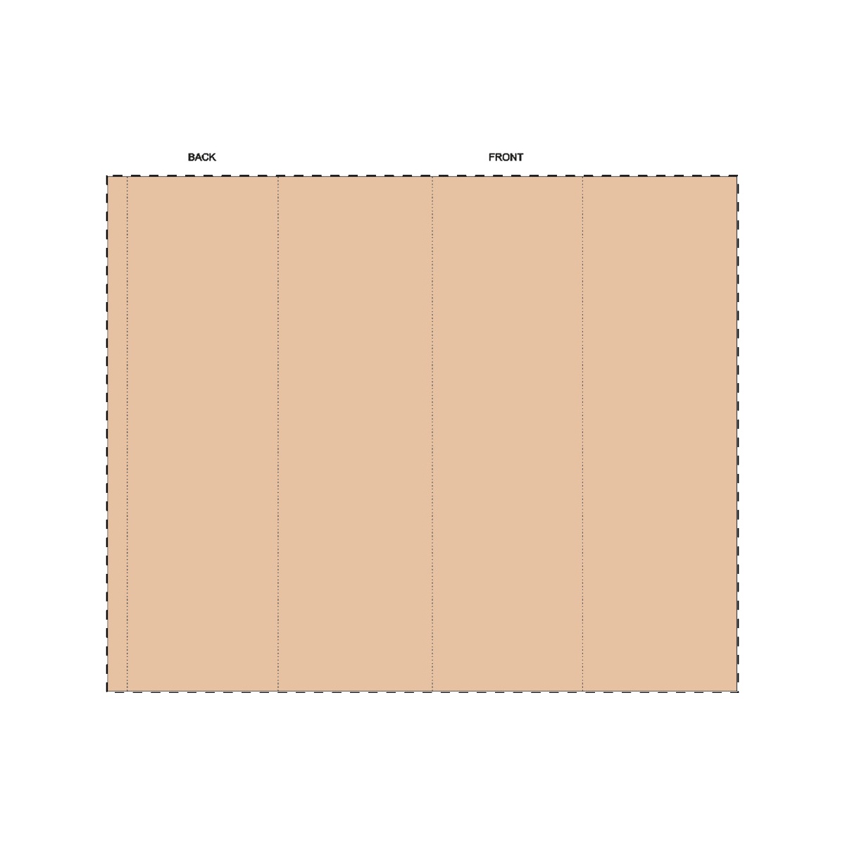 Maßgefertigte Kraft-Papierbanderole (324 x 266 mm)