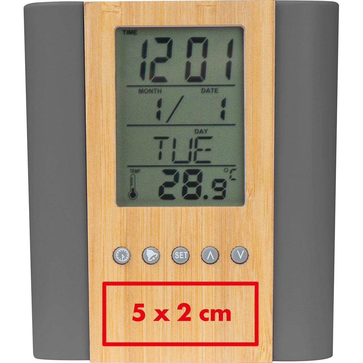 Unterhalb des Displays (5 x 2 cm)