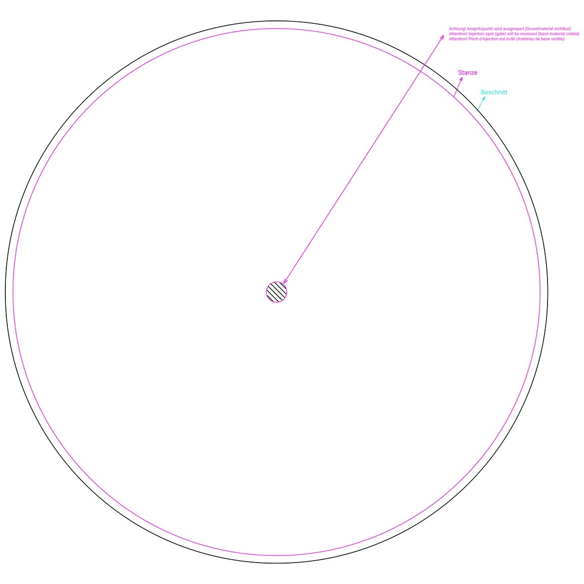 Rückseite des Artikels (Ø 315 mm)