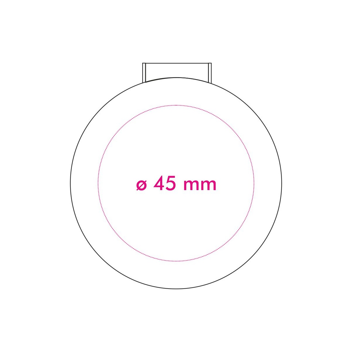 oben (ø 4,5 cm)