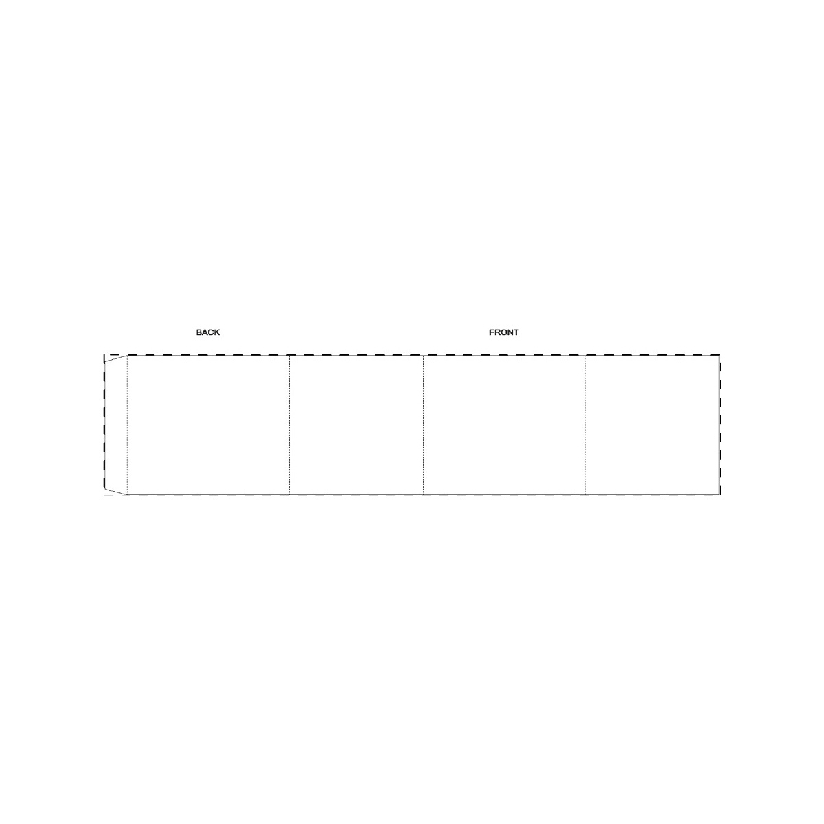 Maßgefertigte Papierbanderole (441 x 100 mm)