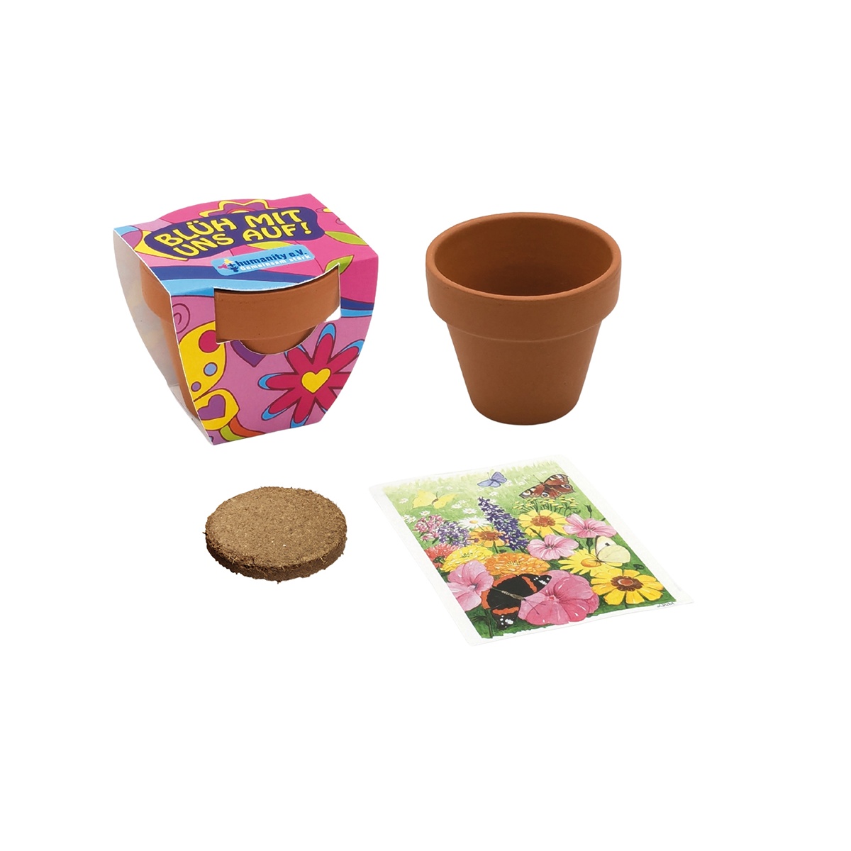 Verpackung + Töpfchen (20,4 x 6 cm)