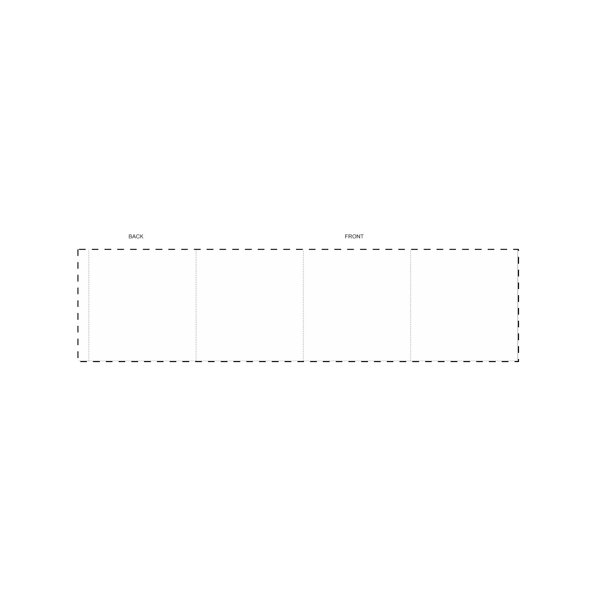 Maßgefertigte Papierbanderole (410 x 104 mm)