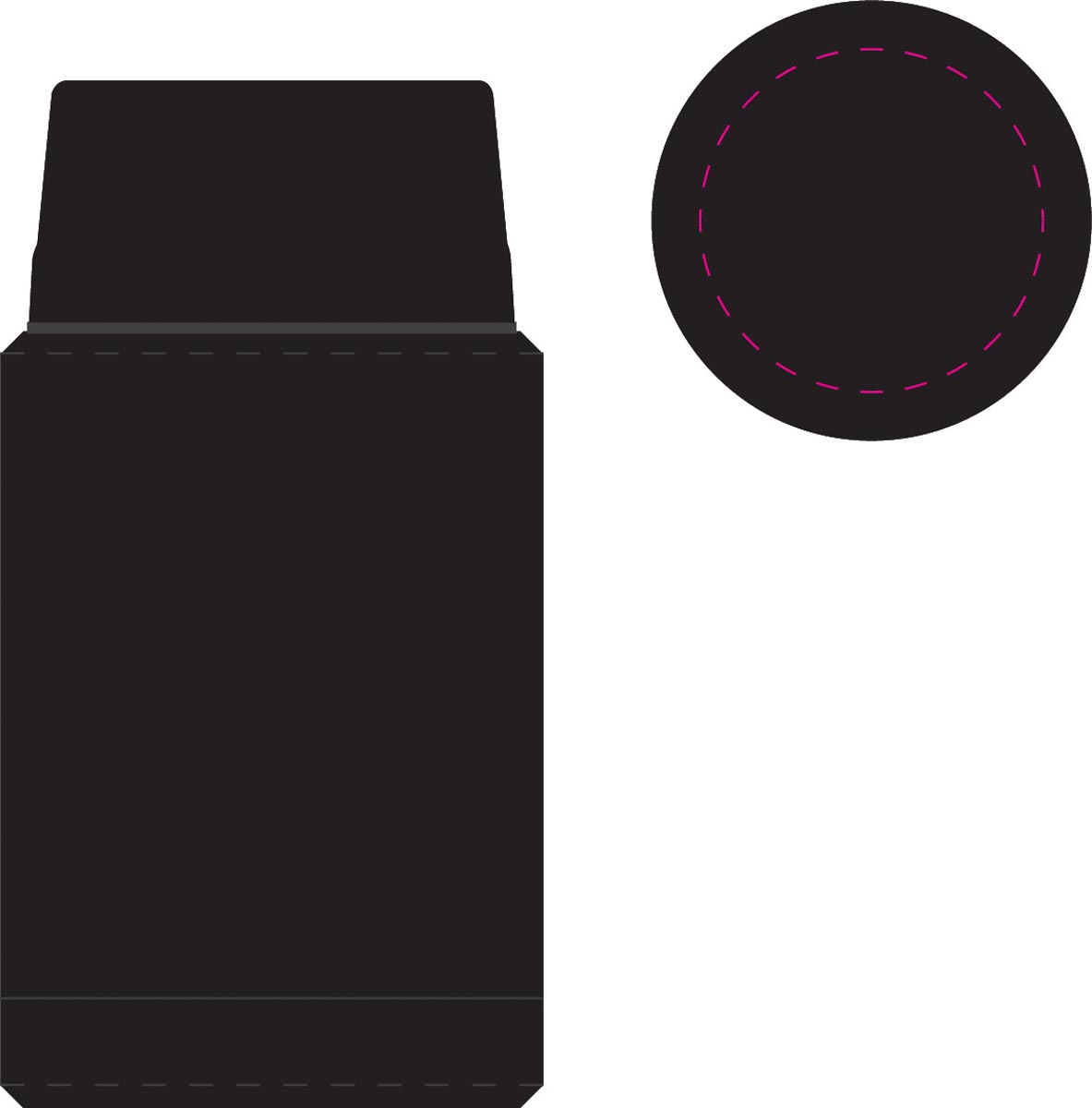 auf Deckel (Ø 6 cm)