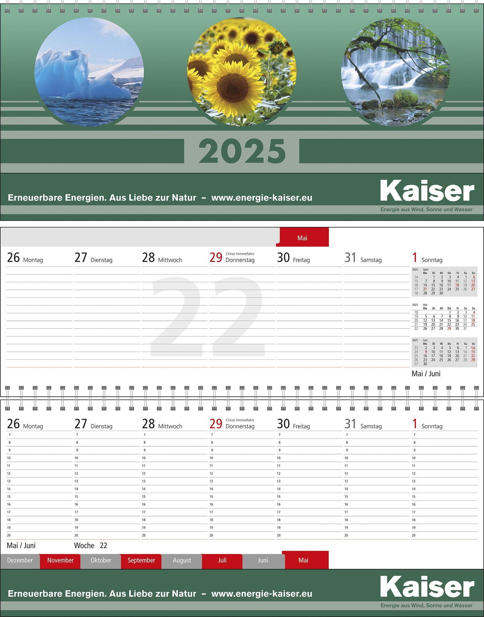 Ober- und Unterdeckel (30,5 x 10,7 cm)